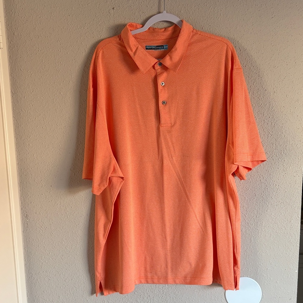 Roundtree & Yorke Vibrant Orange Polo Shirt